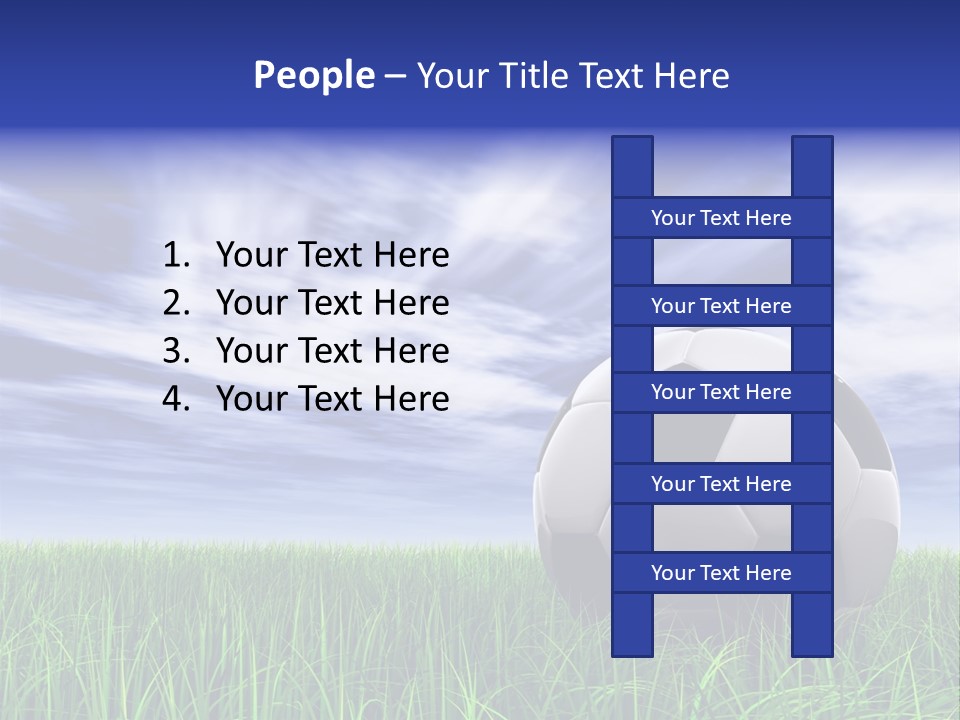 Clouds Horizontal Sphere PowerPoint Template