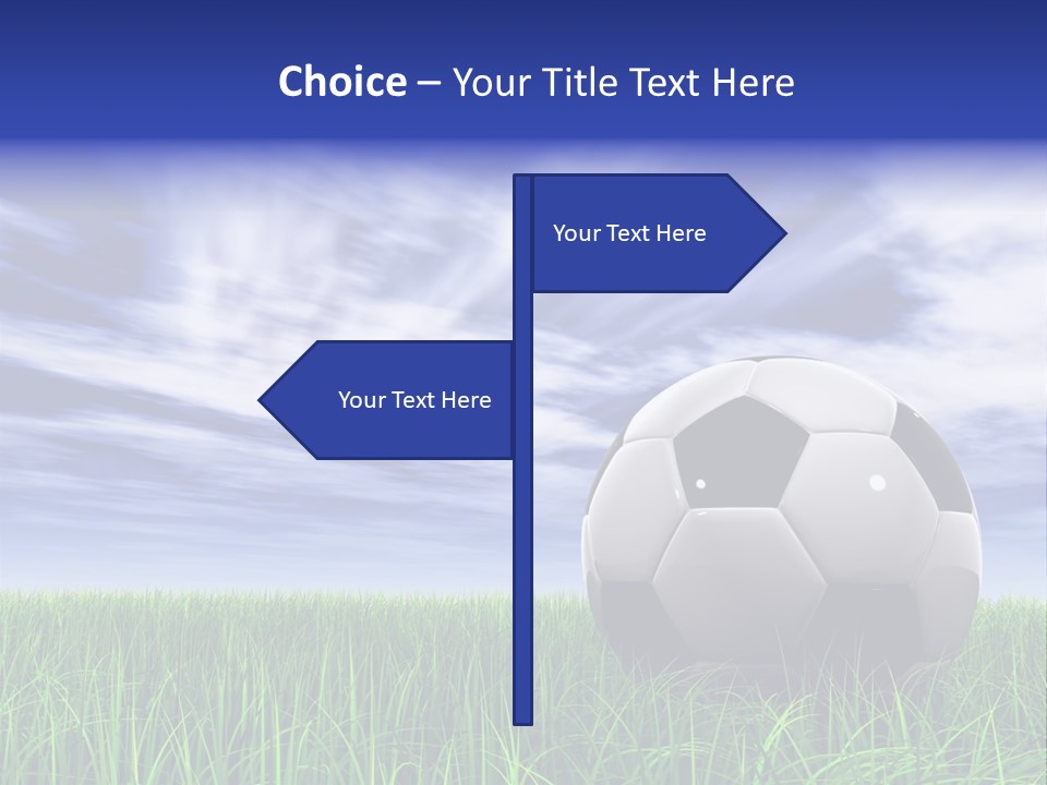 Clouds Horizontal Sphere PowerPoint Template