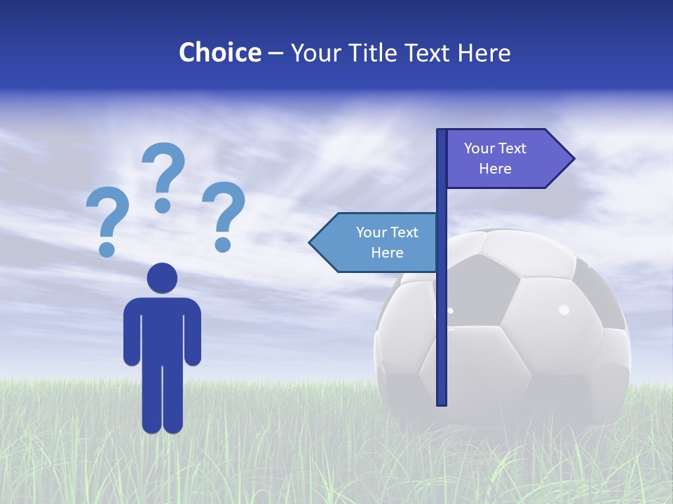 Clouds Horizontal Sphere PowerPoint Template