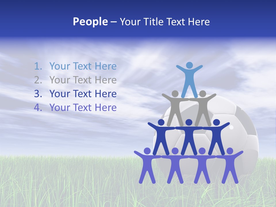 Clouds Horizontal Sphere PowerPoint Template