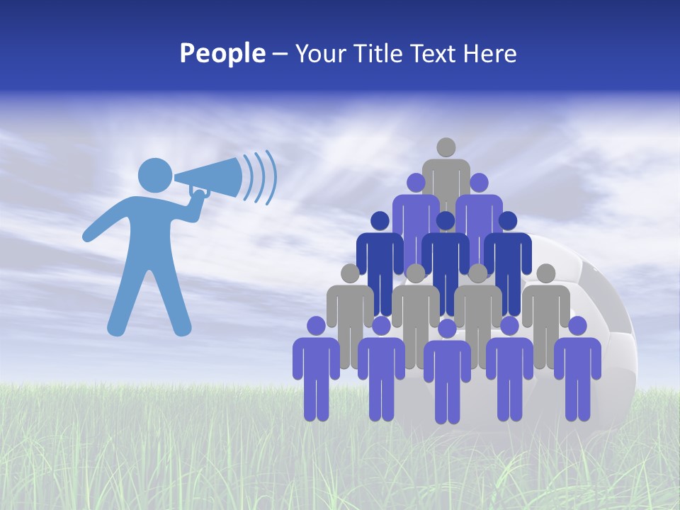 Clouds Horizontal Sphere PowerPoint Template