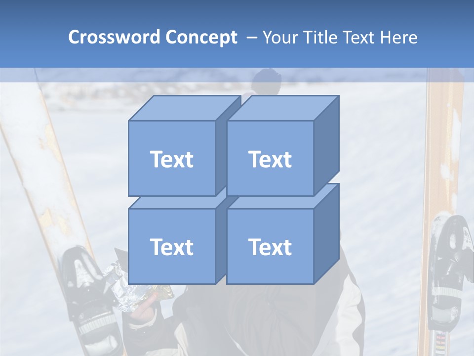 A Woman Sitting In The Snow With Skis On Her Feet PowerPoint Template