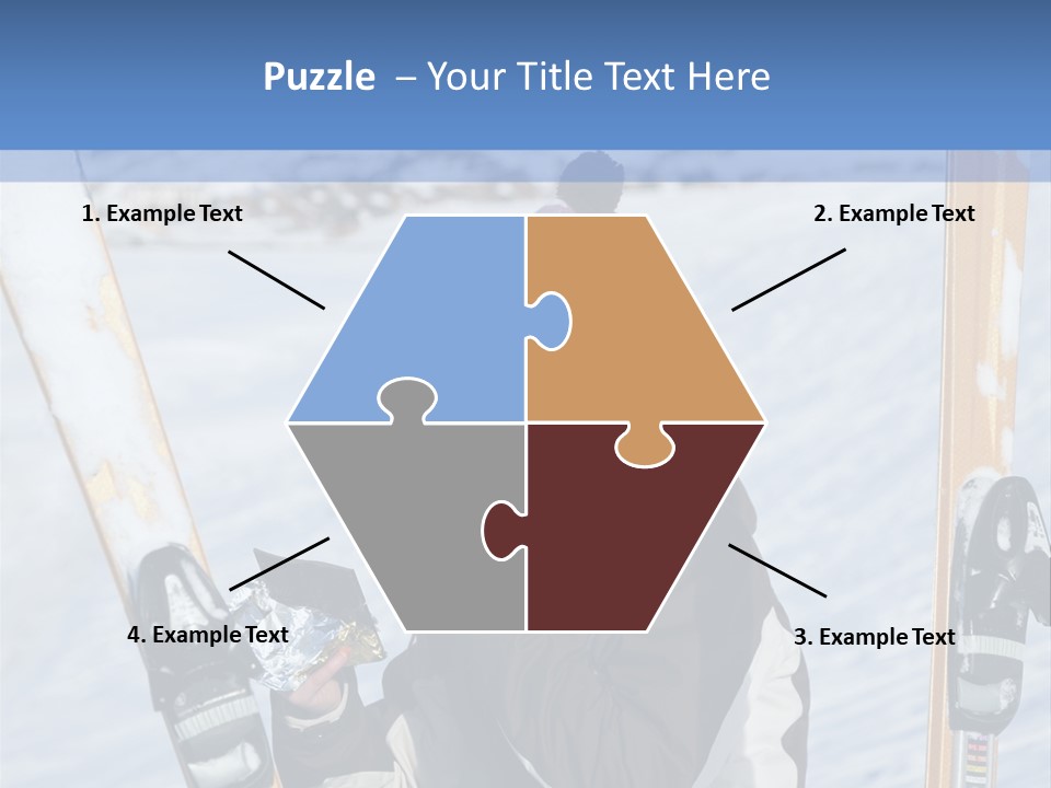 A Woman Sitting In The Snow With Skis On Her Feet PowerPoint Template