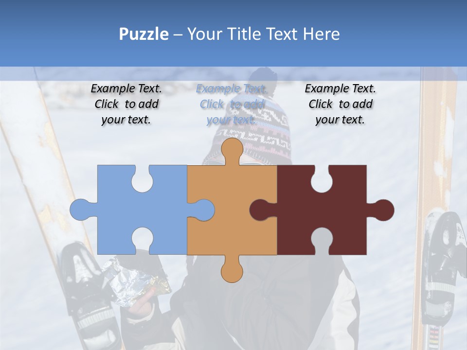 A Woman Sitting In The Snow With Skis On Her Feet PowerPoint Template