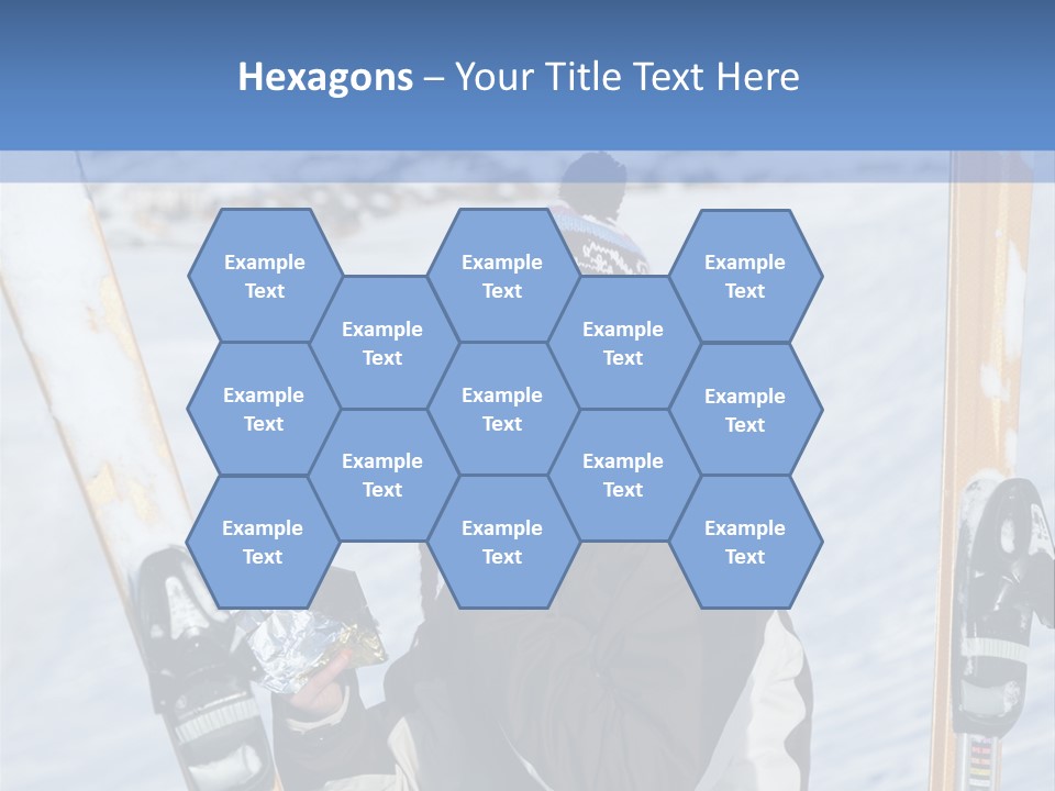 A Woman Sitting In The Snow With Skis On Her Feet PowerPoint Template