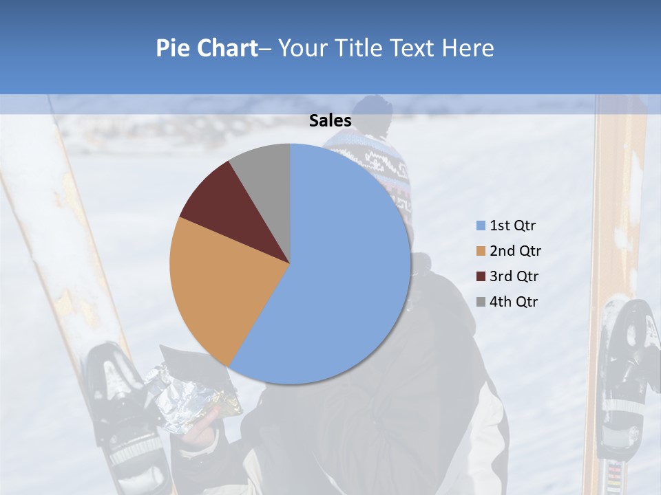 A Woman Sitting In The Snow With Skis On Her Feet PowerPoint Template