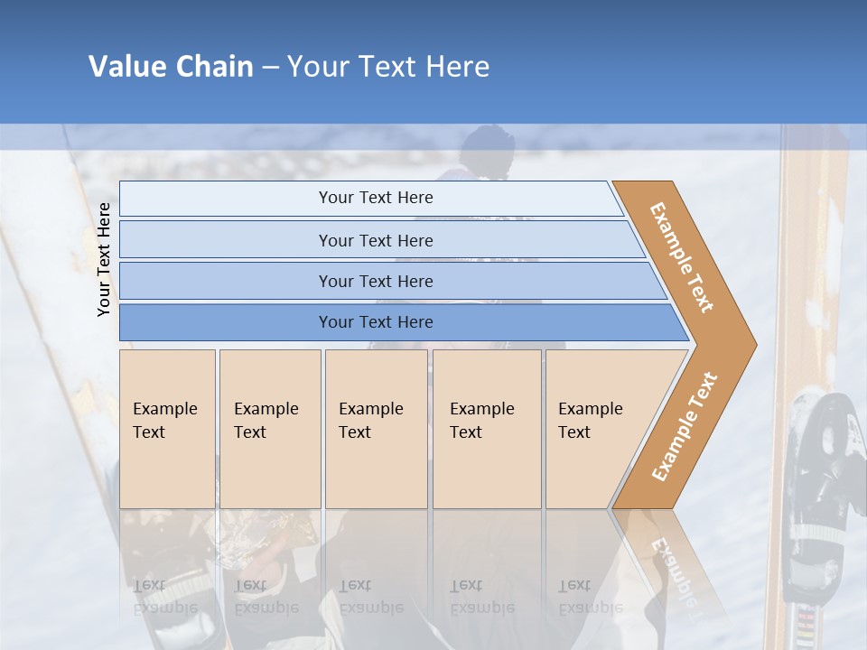 A Woman Sitting In The Snow With Skis On Her Feet PowerPoint Template