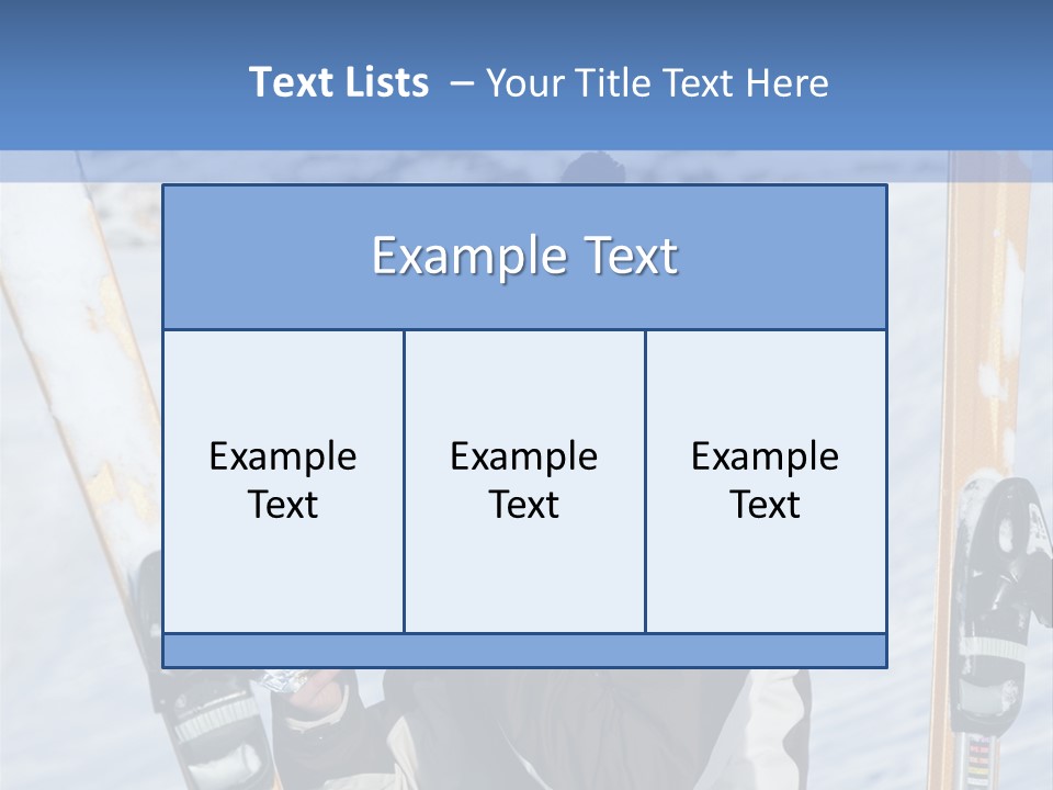 A Woman Sitting In The Snow With Skis On Her Feet PowerPoint Template