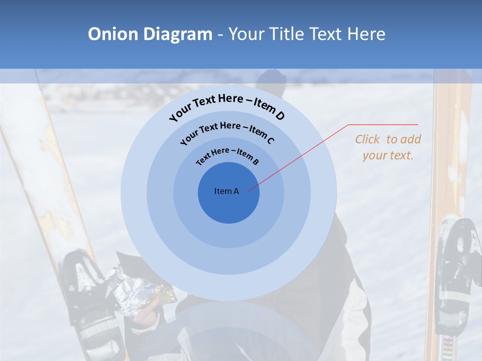 A Woman Sitting In The Snow With Skis On Her Feet PowerPoint Template