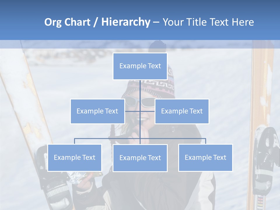 A Woman Sitting In The Snow With Skis On Her Feet PowerPoint Template