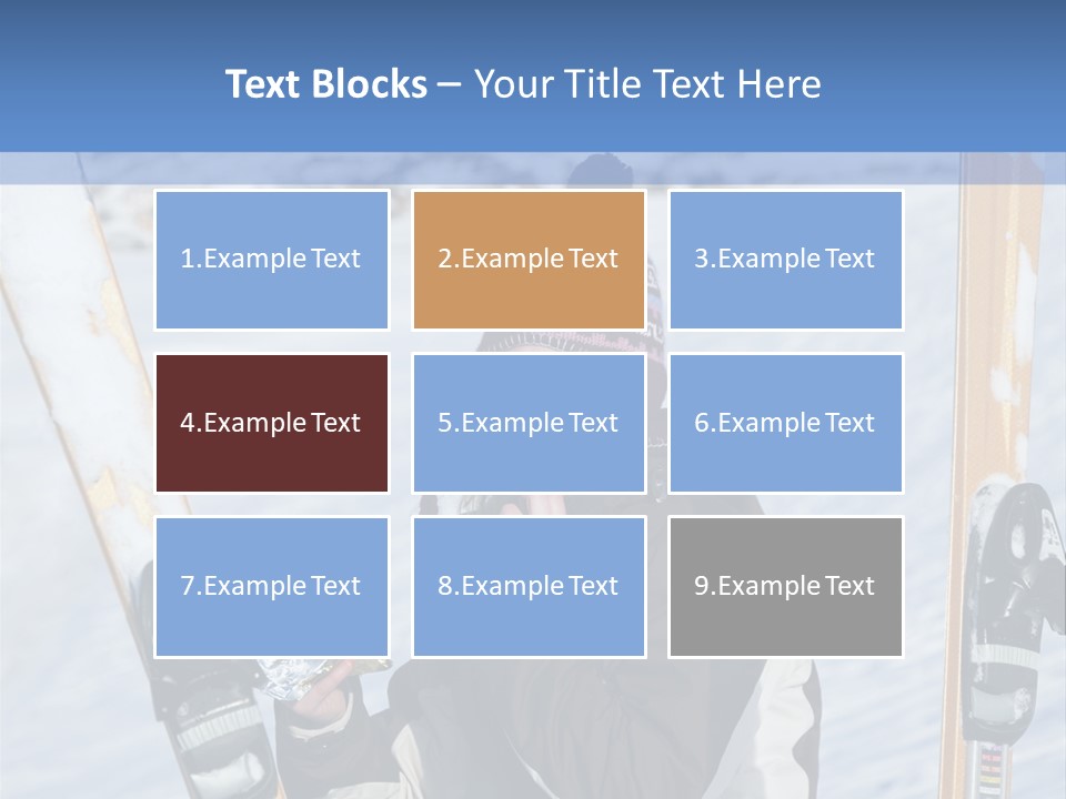 A Woman Sitting In The Snow With Skis On Her Feet PowerPoint Template