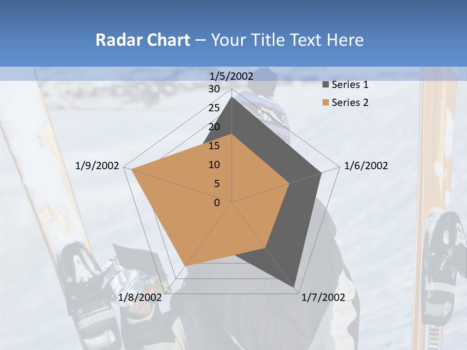 A Woman Sitting In The Snow With Skis On Her Feet PowerPoint Template
