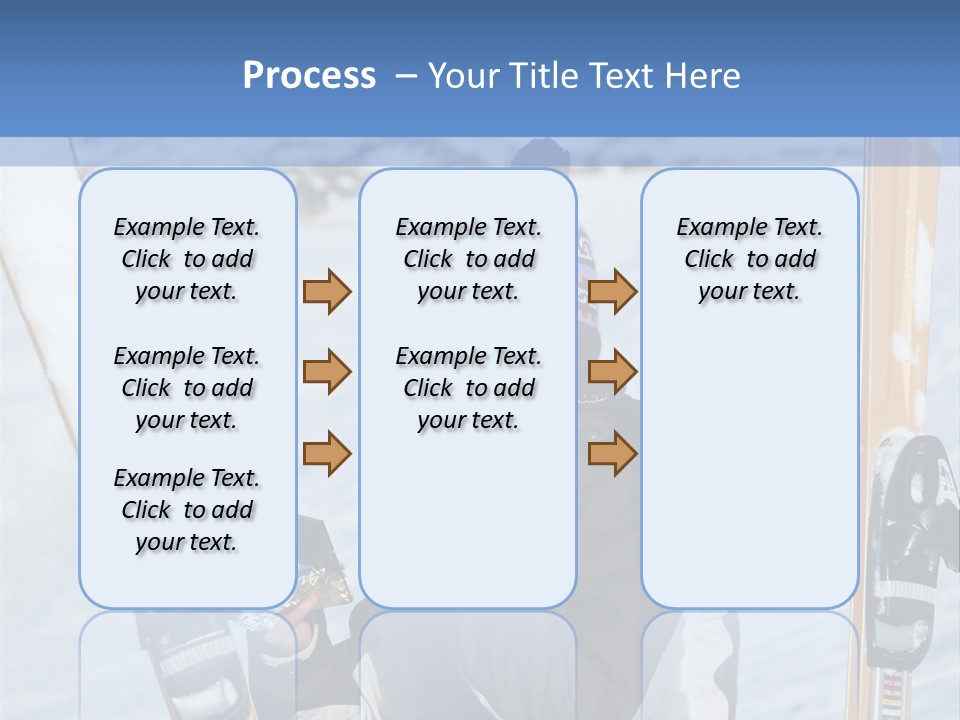 A Woman Sitting In The Snow With Skis On Her Feet PowerPoint Template