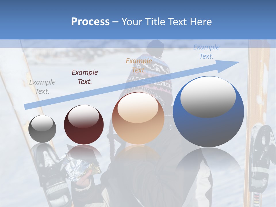 A Woman Sitting In The Snow With Skis On Her Feet PowerPoint Template