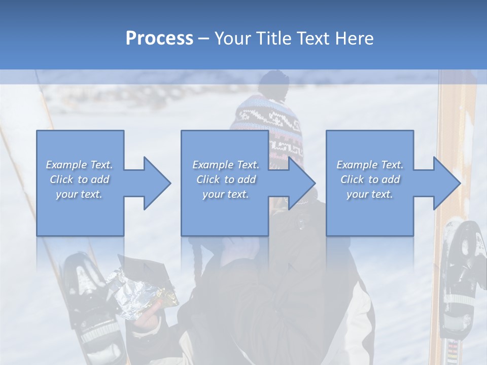 A Woman Sitting In The Snow With Skis On Her Feet PowerPoint Template