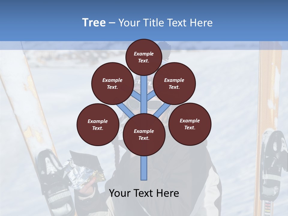 A Woman Sitting In The Snow With Skis On Her Feet PowerPoint Template