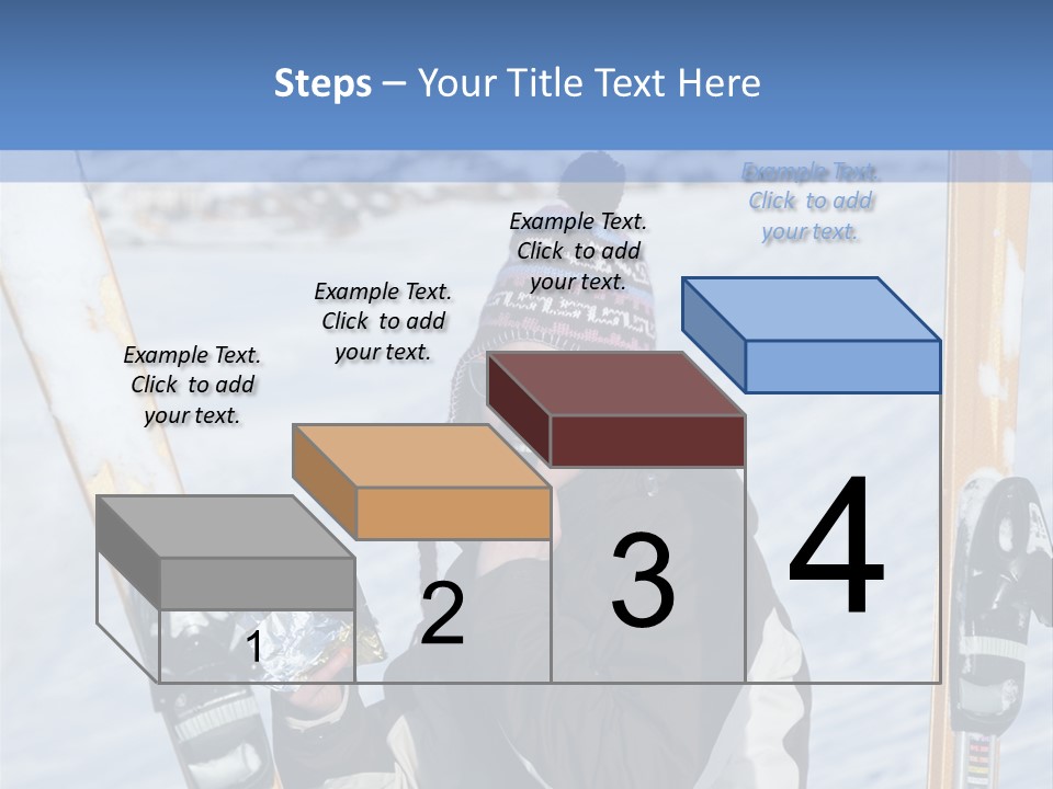 A Woman Sitting In The Snow With Skis On Her Feet PowerPoint Template