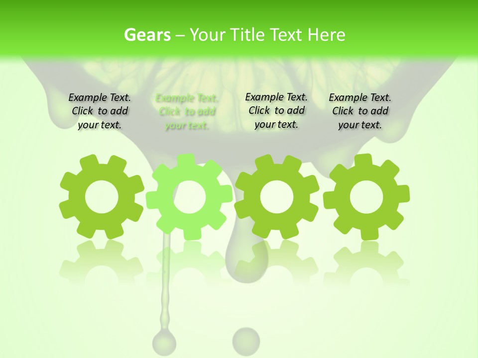 A Slice Of Lime With Drops Of Water On A Green Background PowerPoint Template