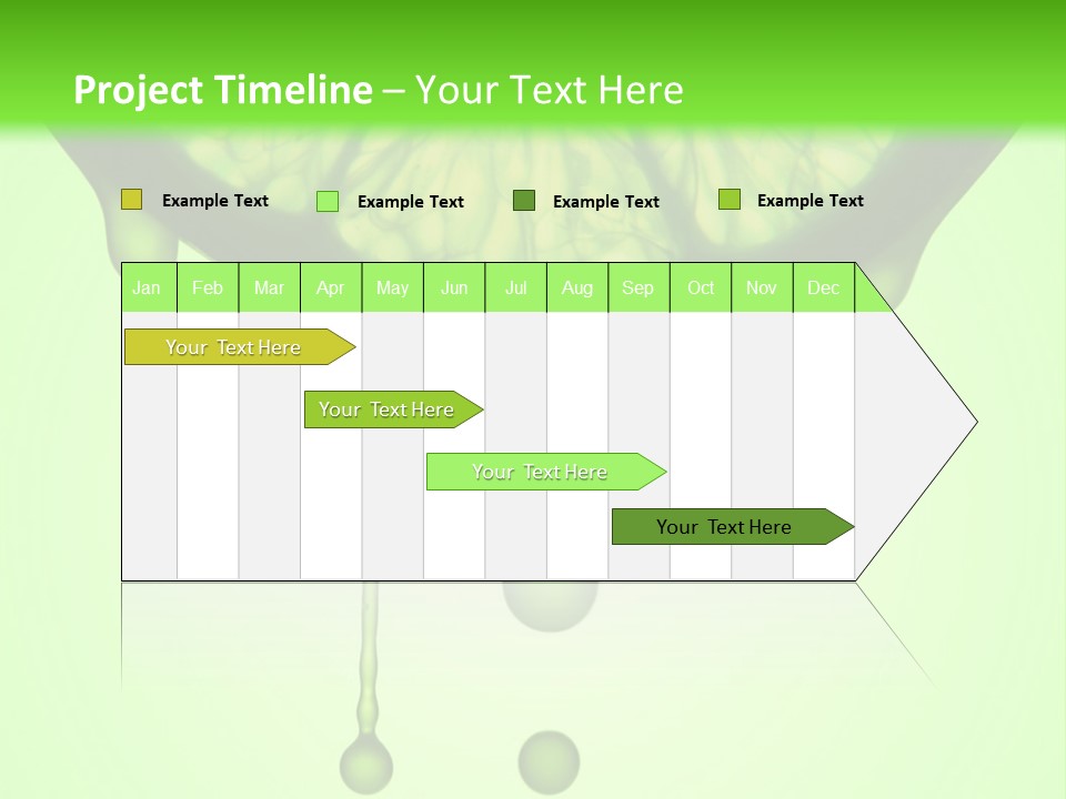 A Slice Of Lime With Drops Of Water On A Green Background PowerPoint Template