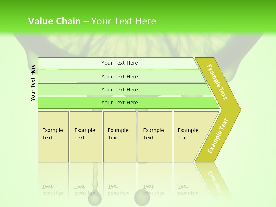 A Slice Of Lime With Drops Of Water On A Green Background PowerPoint Template