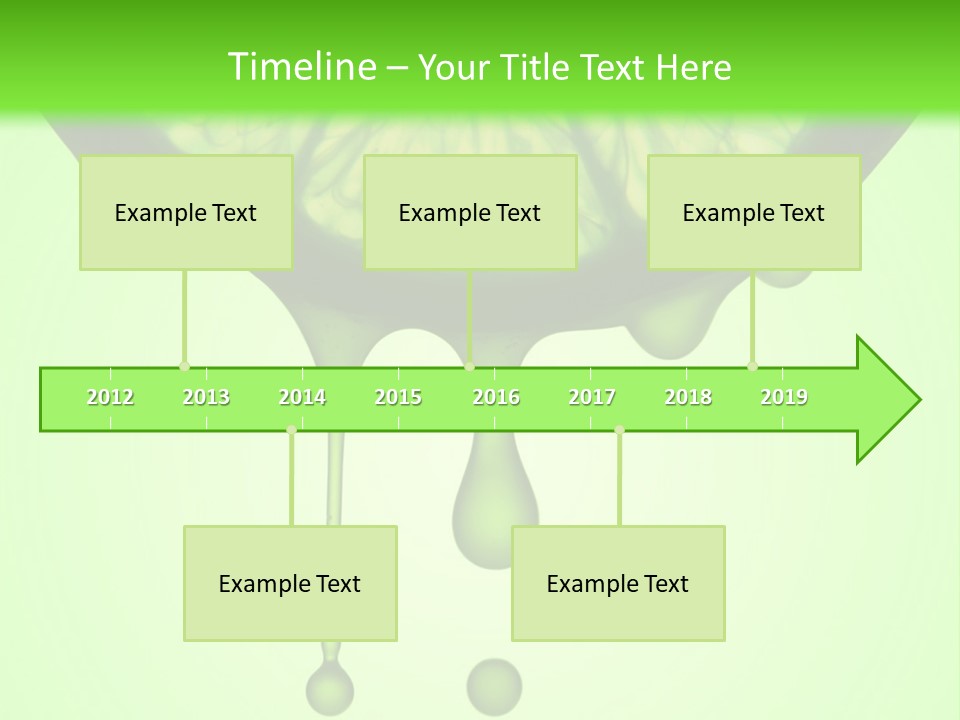 A Slice Of Lime With Drops Of Water On A Green Background PowerPoint Template