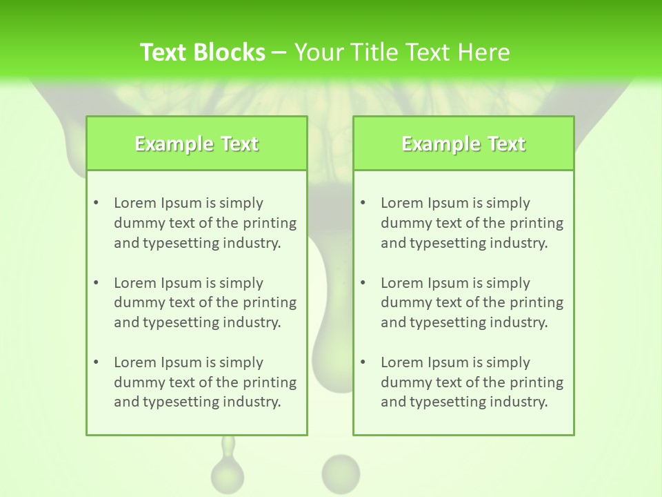 A Slice Of Lime With Drops Of Water On A Green Background PowerPoint Template