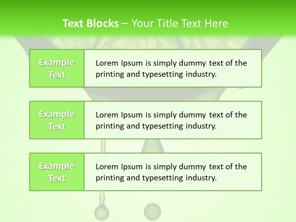 A Slice Of Lime With Drops Of Water On A Green Background PowerPoint Template