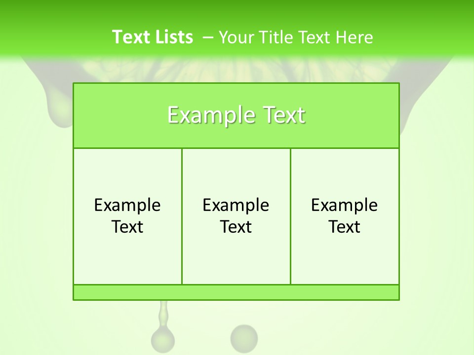 A Slice Of Lime With Drops Of Water On A Green Background PowerPoint Template