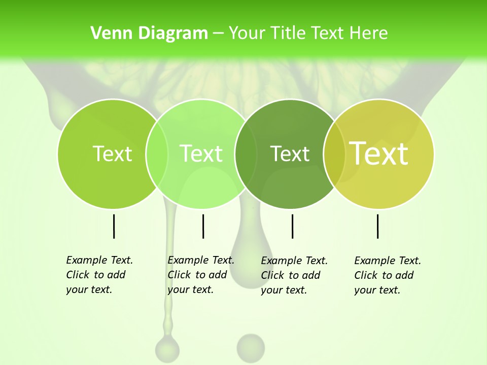 A Slice Of Lime With Drops Of Water On A Green Background PowerPoint Template