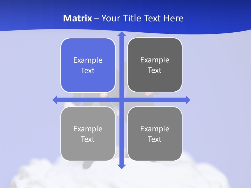 Two Figurines Are Standing On Top Of A Cake PowerPoint Template