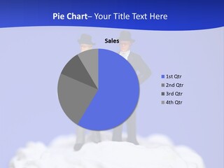 Two Figurines Are Standing On Top Of A Cake PowerPoint Template