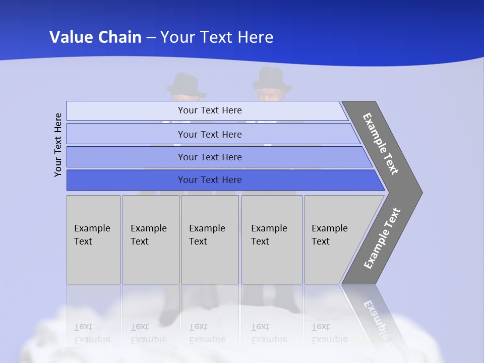 Two Figurines Are Standing On Top Of A Cake PowerPoint Template