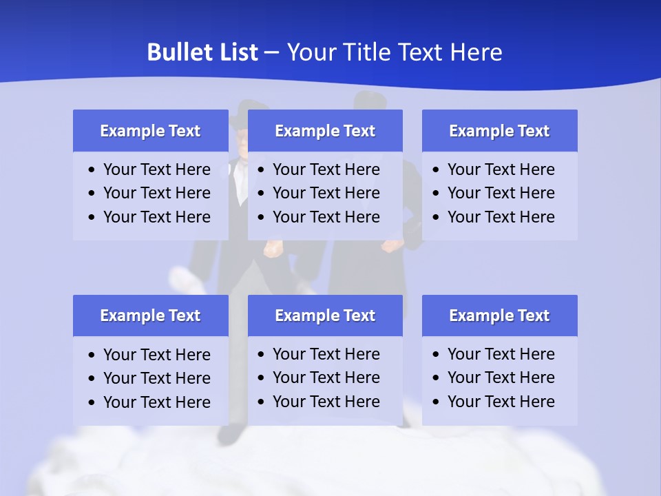 Two Figurines Are Standing On Top Of A Cake PowerPoint Template