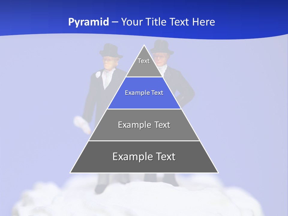 Two Figurines Are Standing On Top Of A Cake PowerPoint Template