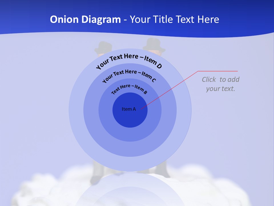 Two Figurines Are Standing On Top Of A Cake PowerPoint Template