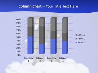 Two Figurines Are Standing On Top Of A Cake PowerPoint Template