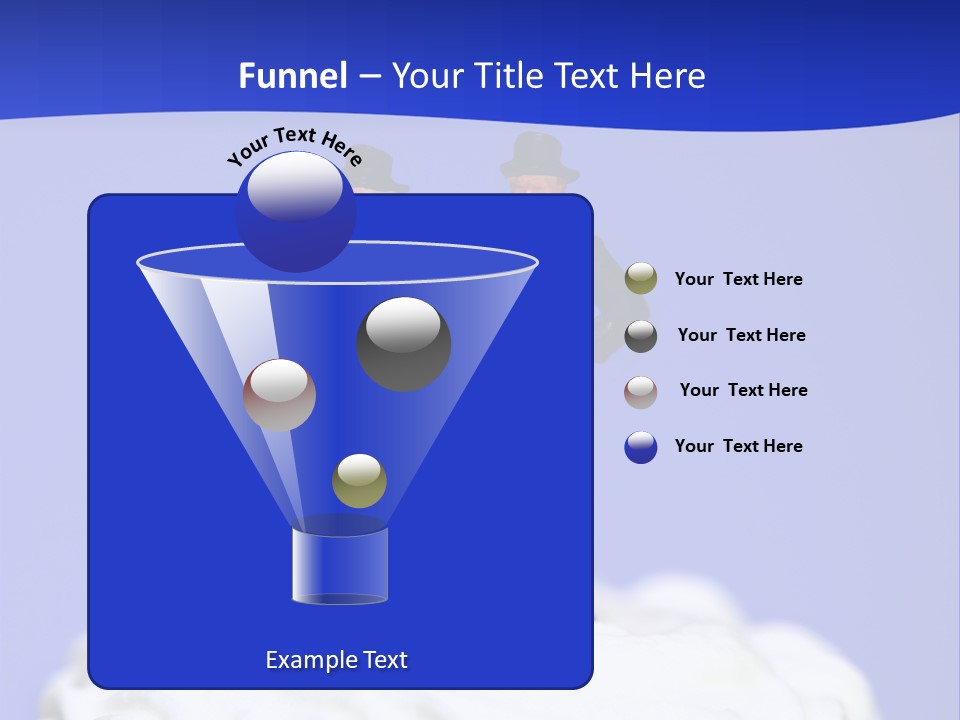 Two Figurines Are Standing On Top Of A Cake PowerPoint Template