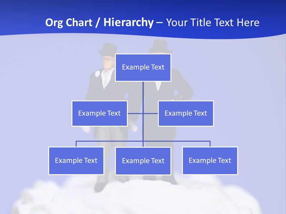 Two Figurines Are Standing On Top Of A Cake PowerPoint Template