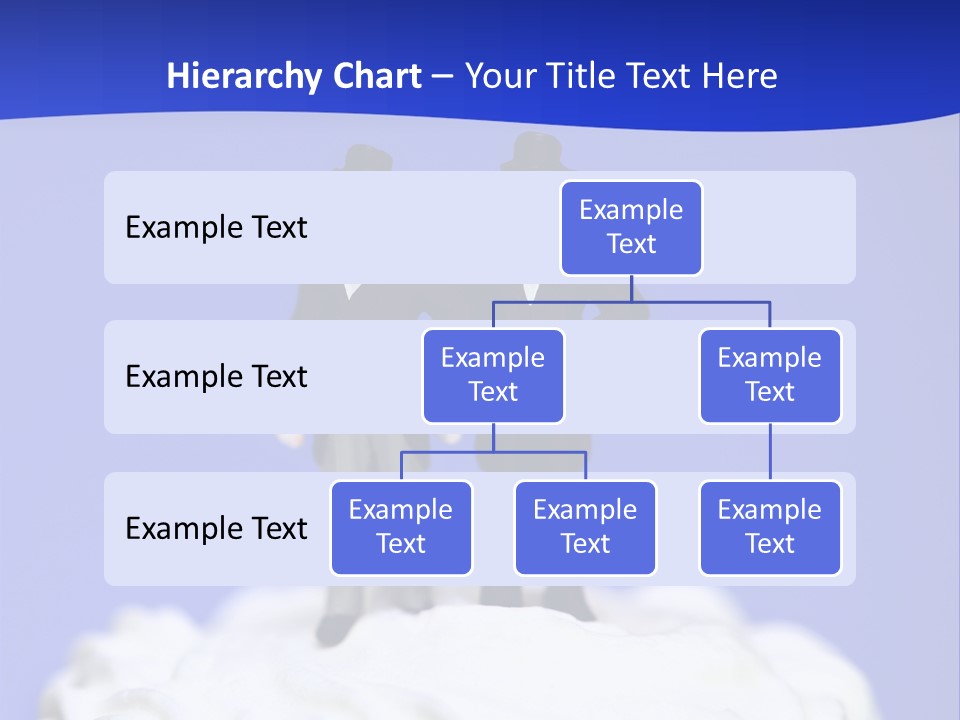 Two Figurines Are Standing On Top Of A Cake PowerPoint Template