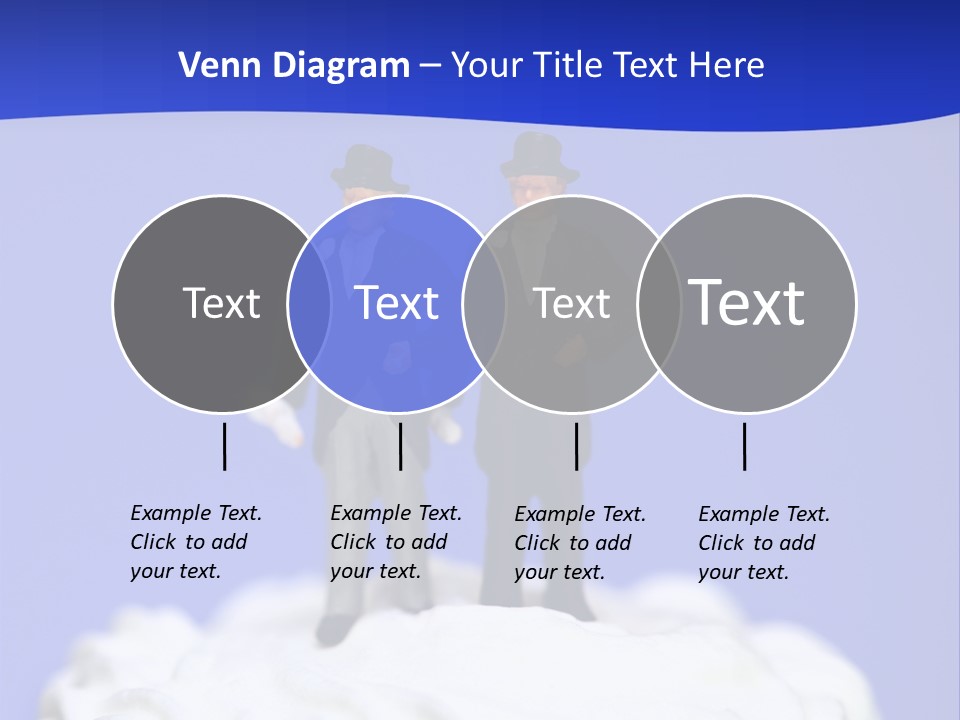Two Figurines Are Standing On Top Of A Cake PowerPoint Template