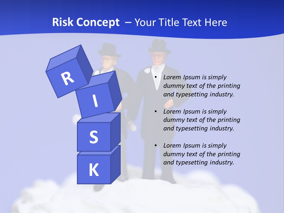 Two Figurines Are Standing On Top Of A Cake PowerPoint Template