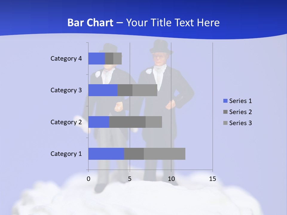Two Figurines Are Standing On Top Of A Cake PowerPoint Template
