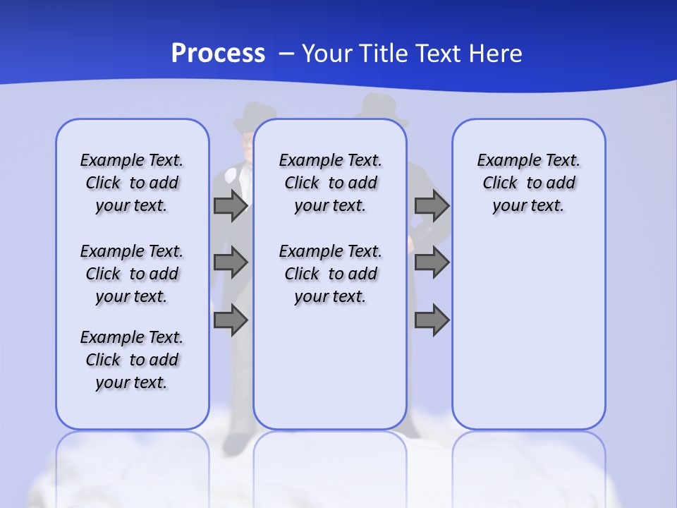 Two Figurines Are Standing On Top Of A Cake PowerPoint Template