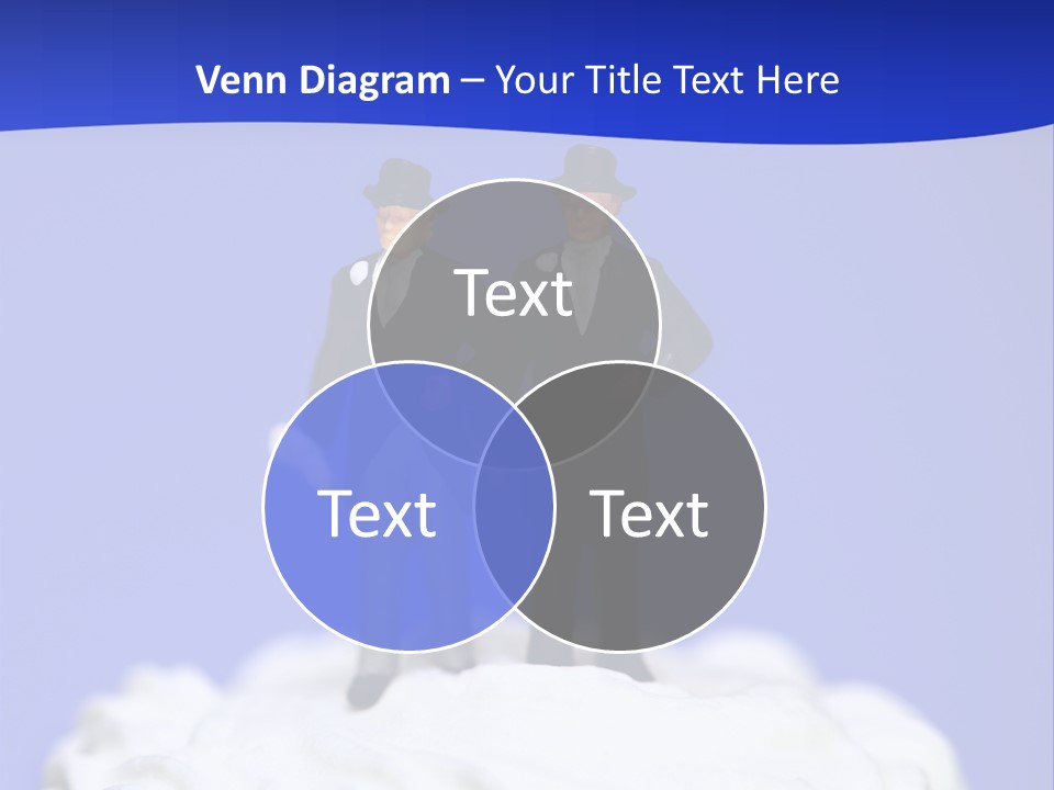 Two Figurines Are Standing On Top Of A Cake PowerPoint Template