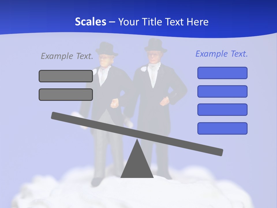 Two Figurines Are Standing On Top Of A Cake PowerPoint Template