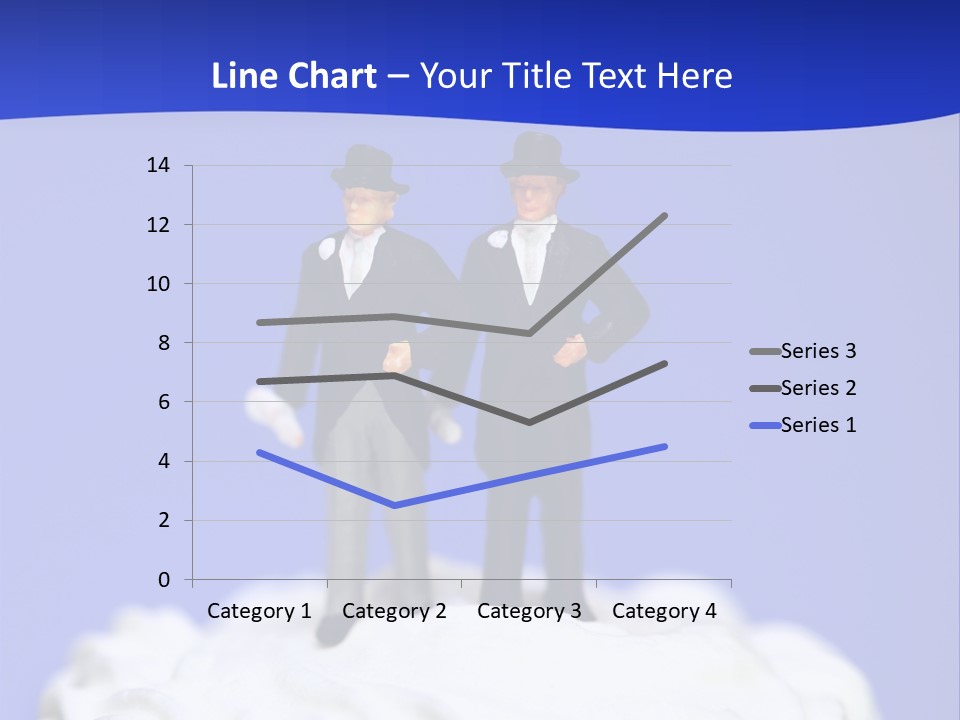 Two Figurines Are Standing On Top Of A Cake PowerPoint Template