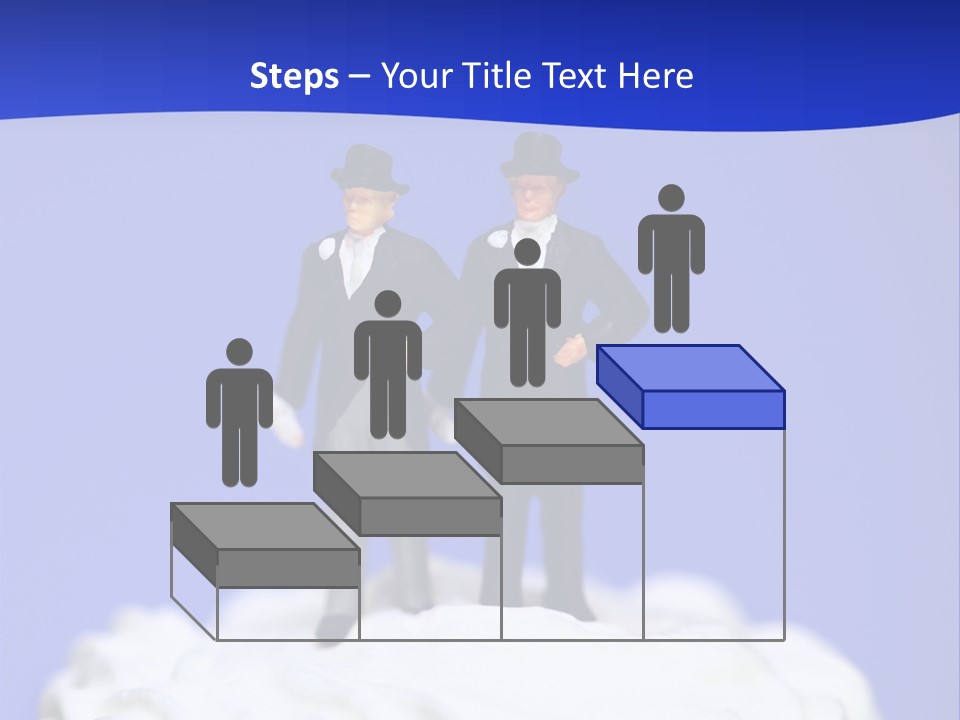 Two Figurines Are Standing On Top Of A Cake PowerPoint Template