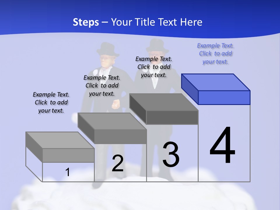 Two Figurines Are Standing On Top Of A Cake PowerPoint Template