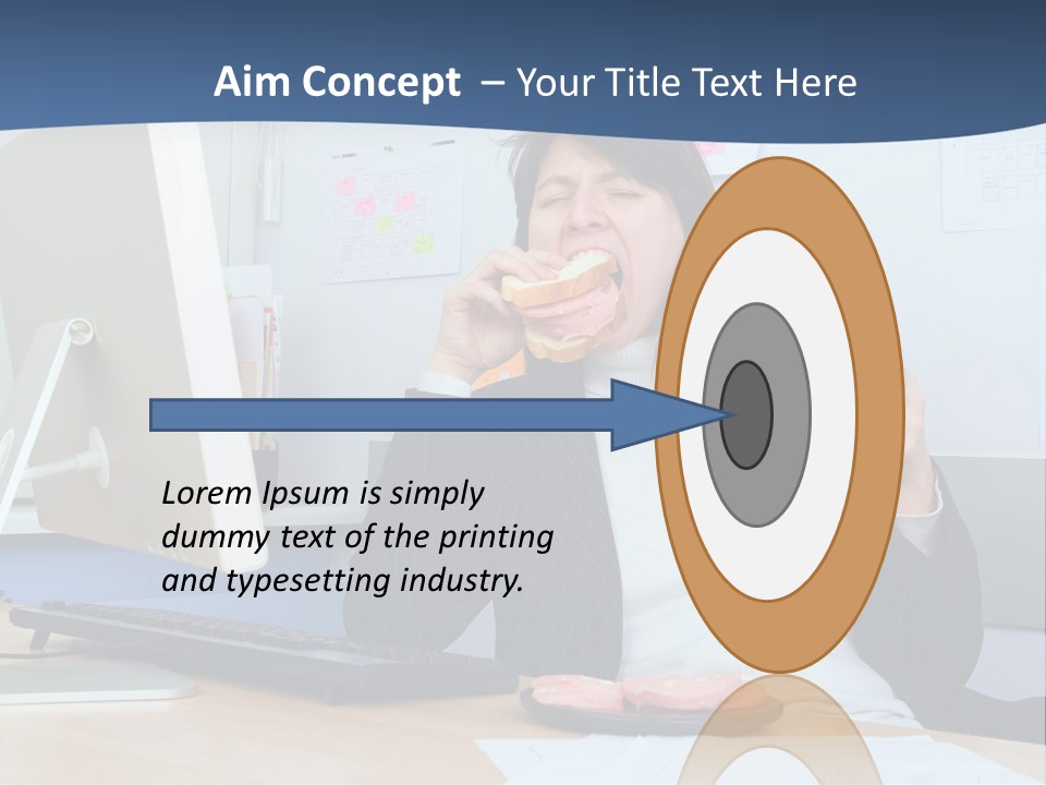 Golf Ball Drive Match PowerPoint Template