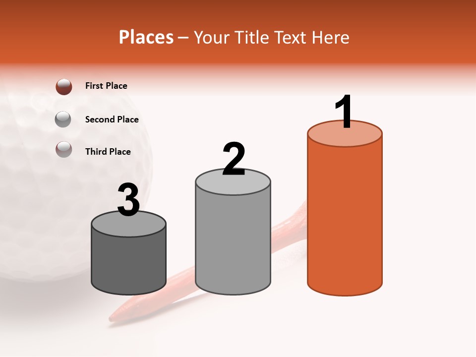 Golf Ball Drive Match PowerPoint Template